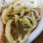 ラーメン二郎 - 麺アップ