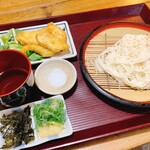 Toyono Akari - 鶏の天ぷらとざる素麺セット(1,210円)