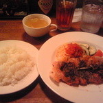 タムラ倉庫 - 日替りポークソテーの香草焼き(700)