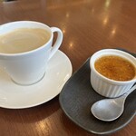 パスタキッチン　ドラーゴ - ほうじ茶のブリュレ・ホットコーヒー