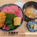 北海番屋 - 【2023/8】うにトロ丼(赤身変更)