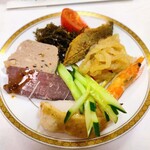 北京飯店 - 六種冷菜の盛り合せ