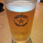 Masu gen - サッポロ生ビール（中）￥480（H25.9.20撮影）