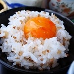 ふくふく庵 - 福膳（１３年９月）そばの実ご飯卵かけ