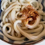 かわたうどん - 調味料をかけて