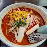 らーめんランド - 地獄ラーメン  ニ丁目(中級編)@870円