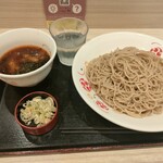 いろり庵きらく そば - 冷海苔つけそば2倍麺¥720