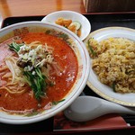 華美 - 担担麺＆高菜チャーハン６８０円