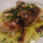 北寄貝の炙り焼き・松茸添えレモンソース