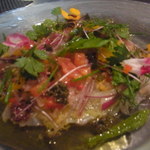 三河産アイナメ・カルパッチョ