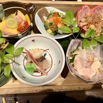 Taishuu Kappou Higuchi - 大鉢料理5種盛り