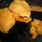 沼津 すし之助 - こぼれ生うに(二皿目)