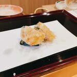 天ぷら たけうち - 天草海苔と千葉のハマグリ
