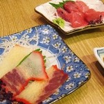 旬菜と海鮮　森田屋 - 鯨ベーコン　本マグロすき身