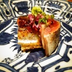 御料理 光安 - 新サンマの焼き霜