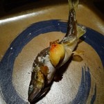 御料理 光安 - 子持ち鮎