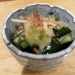 お魚の店 松 - 新生姜ときゅうりの浅漬け