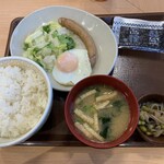 すき家 - ソーセージエッグ朝食　420円