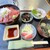 勝馬亭 - 料理写真:鮪丼。酢の物は、スイカと白瓜。