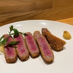 洋食 おがた - ビフカツ