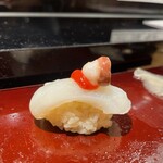 築地 男前鮓 - タコ(梅だれ)