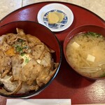 Higotei - 豚バラ丼ランチセット@550円