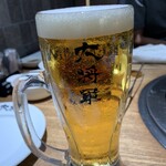 焼肉ハウス大将軍 - 生ビール