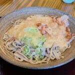 あみだそば はなれ - ぶっかけて、さぁ～～食べるよ