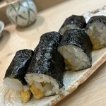 寿司のあおやま - イカとウニの巻物！！