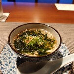 私房菜 きた川 - あおさの麺