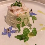 ラ ランテルナ ディ ジェノバ - 乾燥そら豆のムース カニ添え