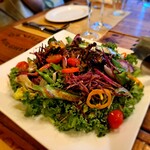 ピッツェリア パーレンテッシ - ⚫有機野菜のサラダ オリジナルアンチョビドレッシング