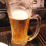 TANCA - 生ビール　390円(飲みかけですいません。。。)