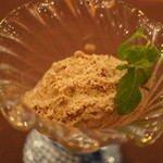 ステーキハウス バロン - 2013.09デザートのアイスクリーム（だったと思う）。