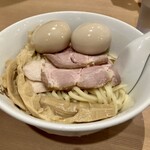 らぁ麺はやし田 - 私が注文の「特製つけ麺（税込￥1,150）」アプリで無料味玉+1…