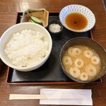 Agetateya Ten - ローズポーク天定食…税込1200円