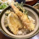 揚げたて屋 てん  - ミニ天丼セット…税込1300円