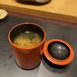 鮨 一誠 - あおさ味噌汁