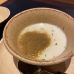 鮨 一誠 - 茶碗蒸し。このわた餡が濃厚です。