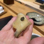 鮨 一誠 - （追加）あわび　肝が合います