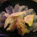 Sushi Kappou Isoharu - ハゲの薄造りとキモ