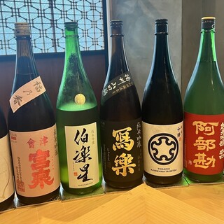 その時々で変わる厳選の日本酒◎料理に合わせて愉しめる