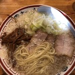 田中そば店 - 中太平麺