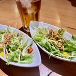 Kominka Kafe Baru Saburo- - ランチセットのサラダ