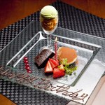 prego - ドルチェ盛合せ、とある日の誕生日