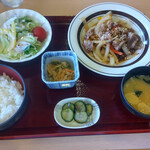 Michi No Eki Shiwa Resutoran Karintei - 牛肉スタミナ定食　1200円