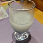 九つ井 - お口直しの大根ジュース