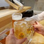 カジュアルフレンチBar 7FUKU - 3人でカンパイ^^✌︎