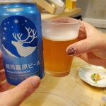 カジュアルフレンチBar 7FUKU - さらにお姉さんのビール