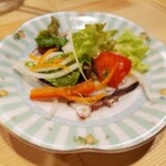 カジュアルフレンチBar 7FUKU - お裾分けのタコのカルパッチョ